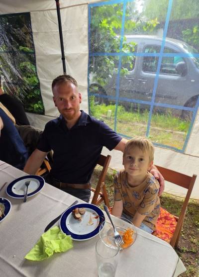 Mitglieder und Gäste unseres Sommerfestes