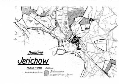 alte Karte von der Domäne mit den damaligen Flurnamen