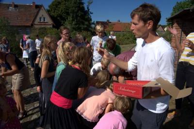 Jedes Kind, dass nicht gewonnen hat, erhielt einen Trostpreis.