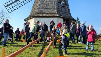 reges Treiben an der Mühle