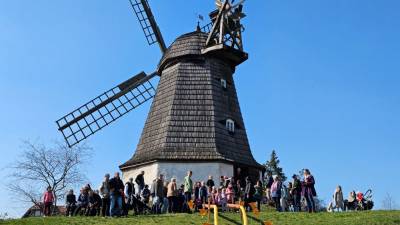 reges Treiben an der Mühle
