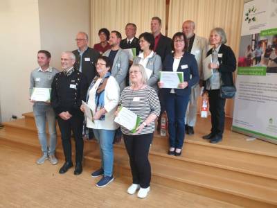 Mehrere Vereine wurden aufgrund ihrer langjähriges Bestehens ausgezeichnet. Wir erhielten eine Ehrung für unser 25jähriges Vereinsjubiläum.