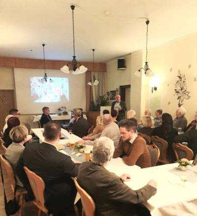 Rolf Naumann berichtete vom Heimatverein Jerichow e.V.