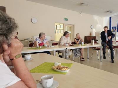 Frank Bürger (re.) bei der Buchvorstellung 