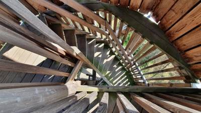 Wendeltreppe im Aussichtsturm