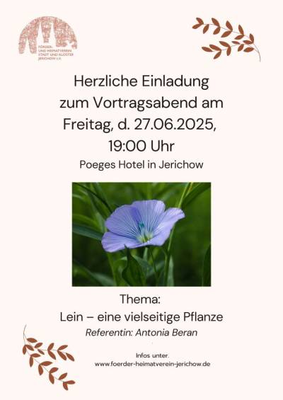 Plakat zur Veranstaltung