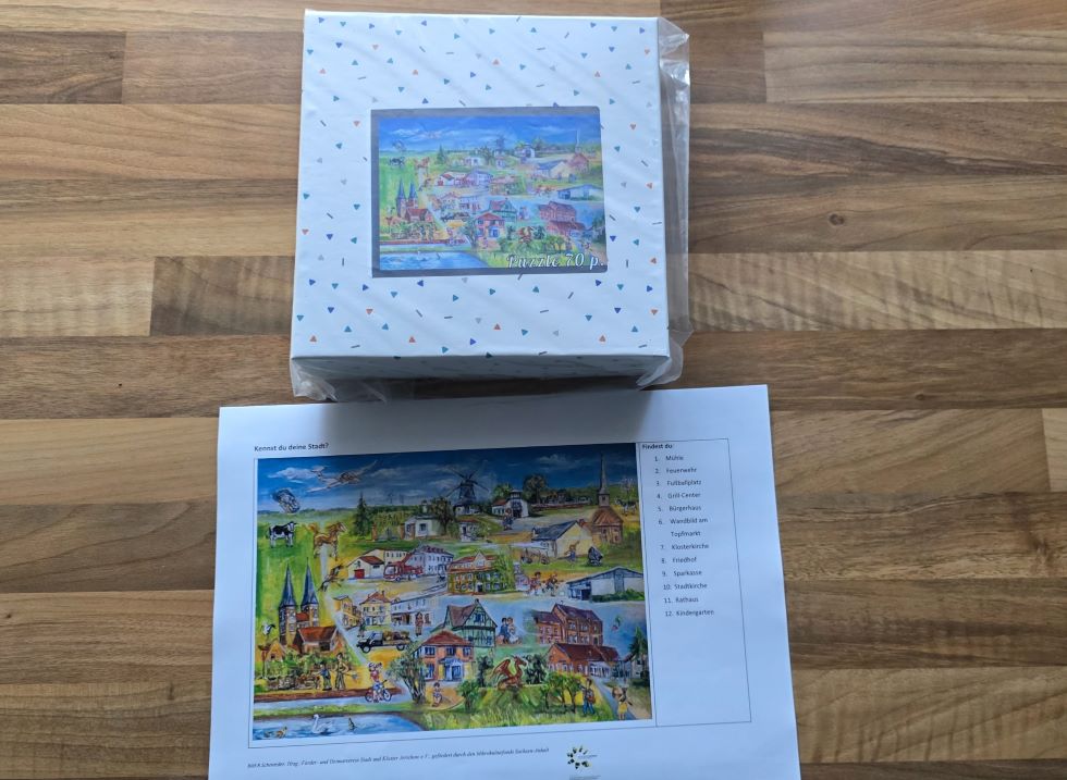 Puzzle mit dem Stadtbildmotiv von Jerichow